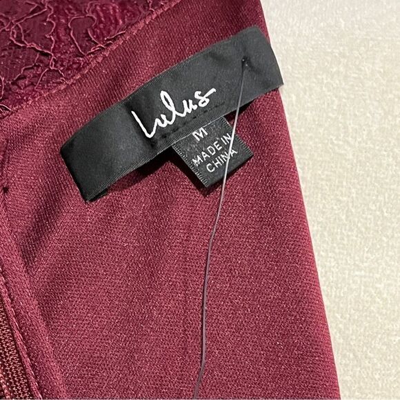 Lulu's Take Me to Brunch Burgundy Lace
Shift Dress - Picture 9 of 12